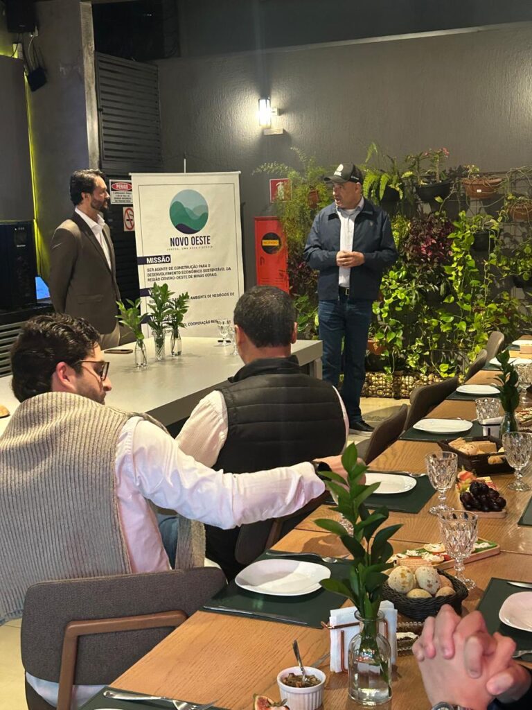 Léo Gabriel, presidente da Novo Oeste, na palestra do Projeto Atração de Investimentos