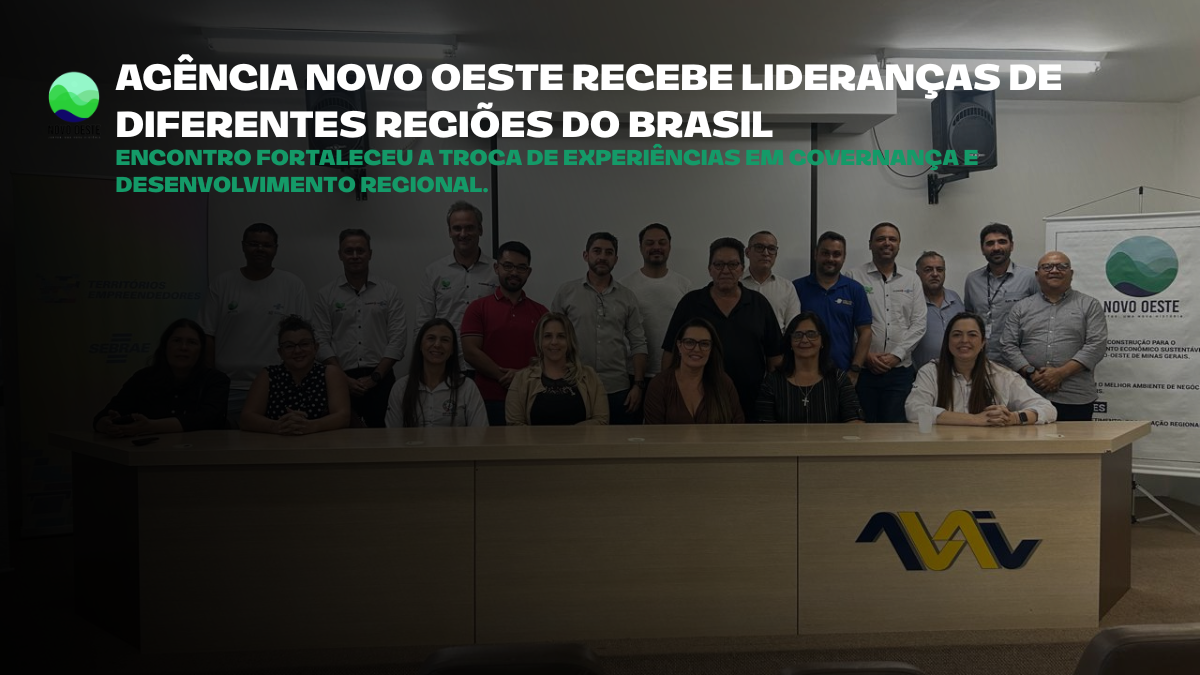 Representantes do Grupo Eixo de Minas e do Sebrae Bahia durante visita à Agência Novo Oeste.